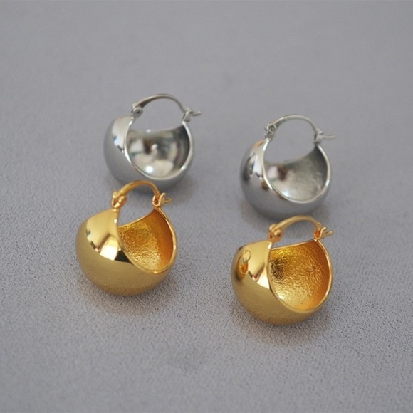 💎PRICE🔻 My fav - Retro Statement Earrings - large Gold/Silver Bells - Picture 4 of 7